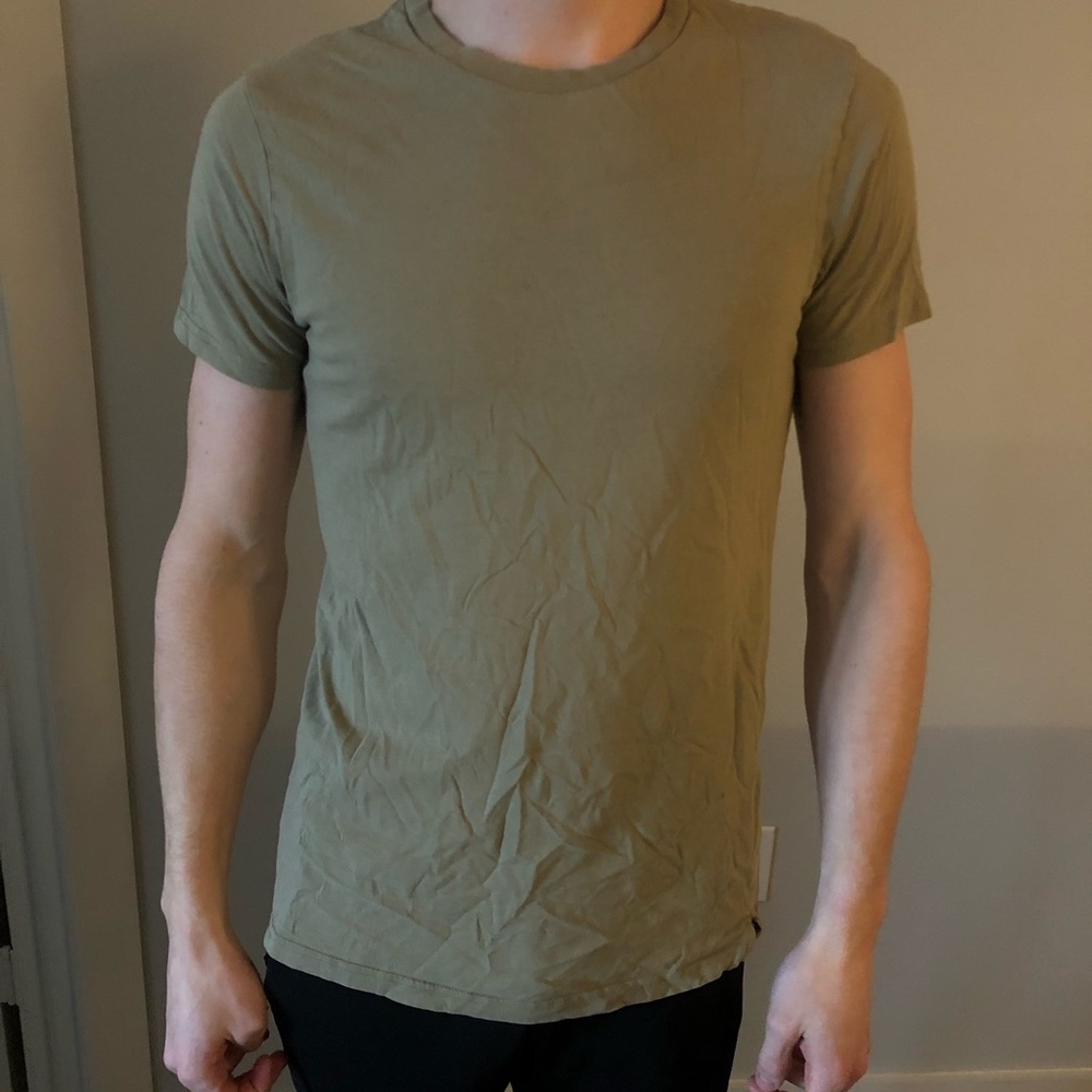 Mens Green Cotton On T-shirt